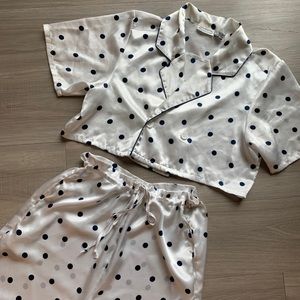 **SOLD**Adorable two piece polka dot set